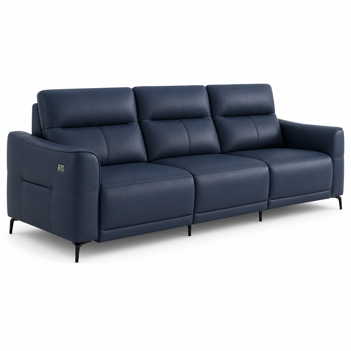 Reef Recliner 3 seater blue 02 white