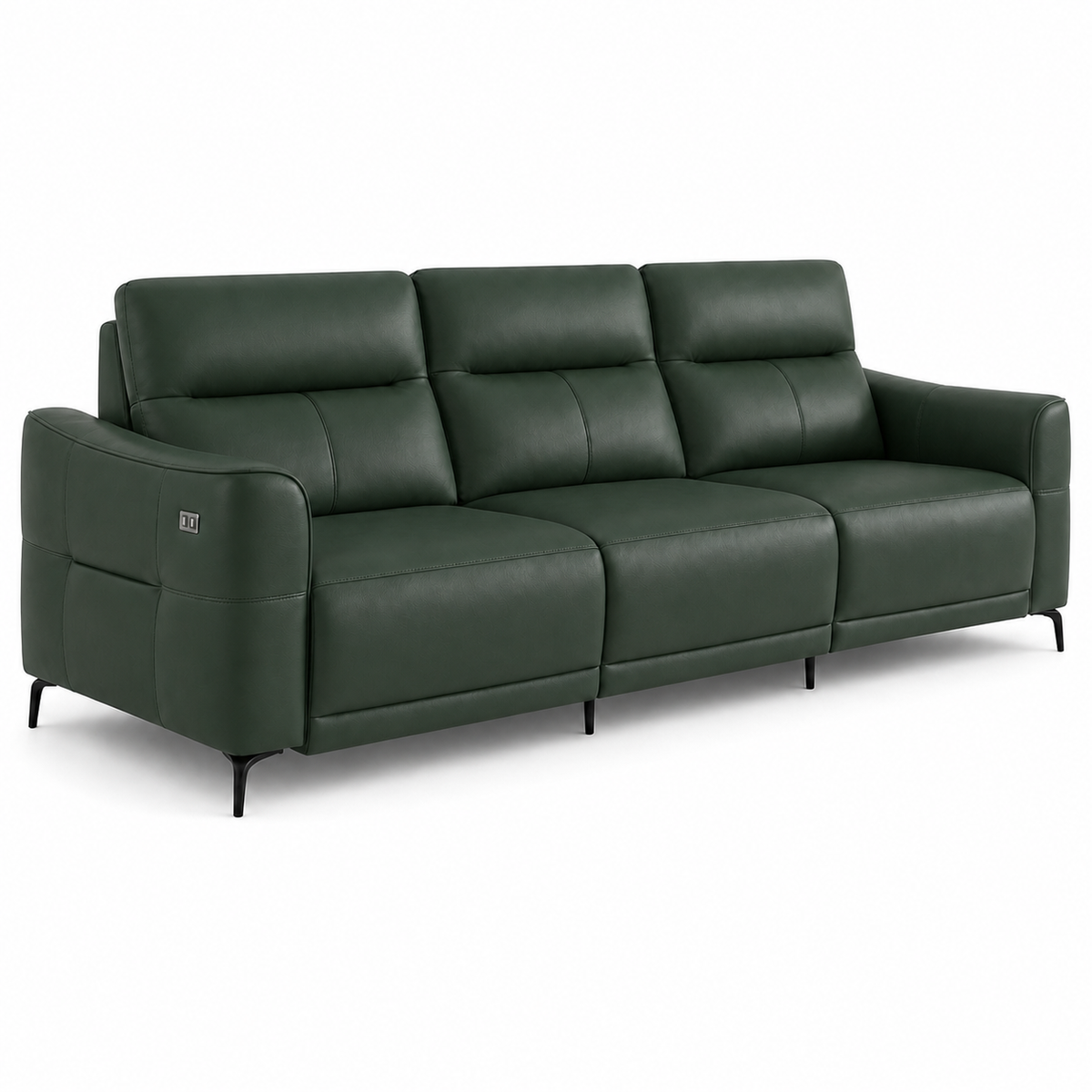 Reef Recliner 3 seater green 02 white