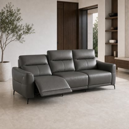 Reef Recliner 3 seater grey 01 main