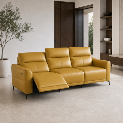 Reef Recliner 3 seater yellow 01 main