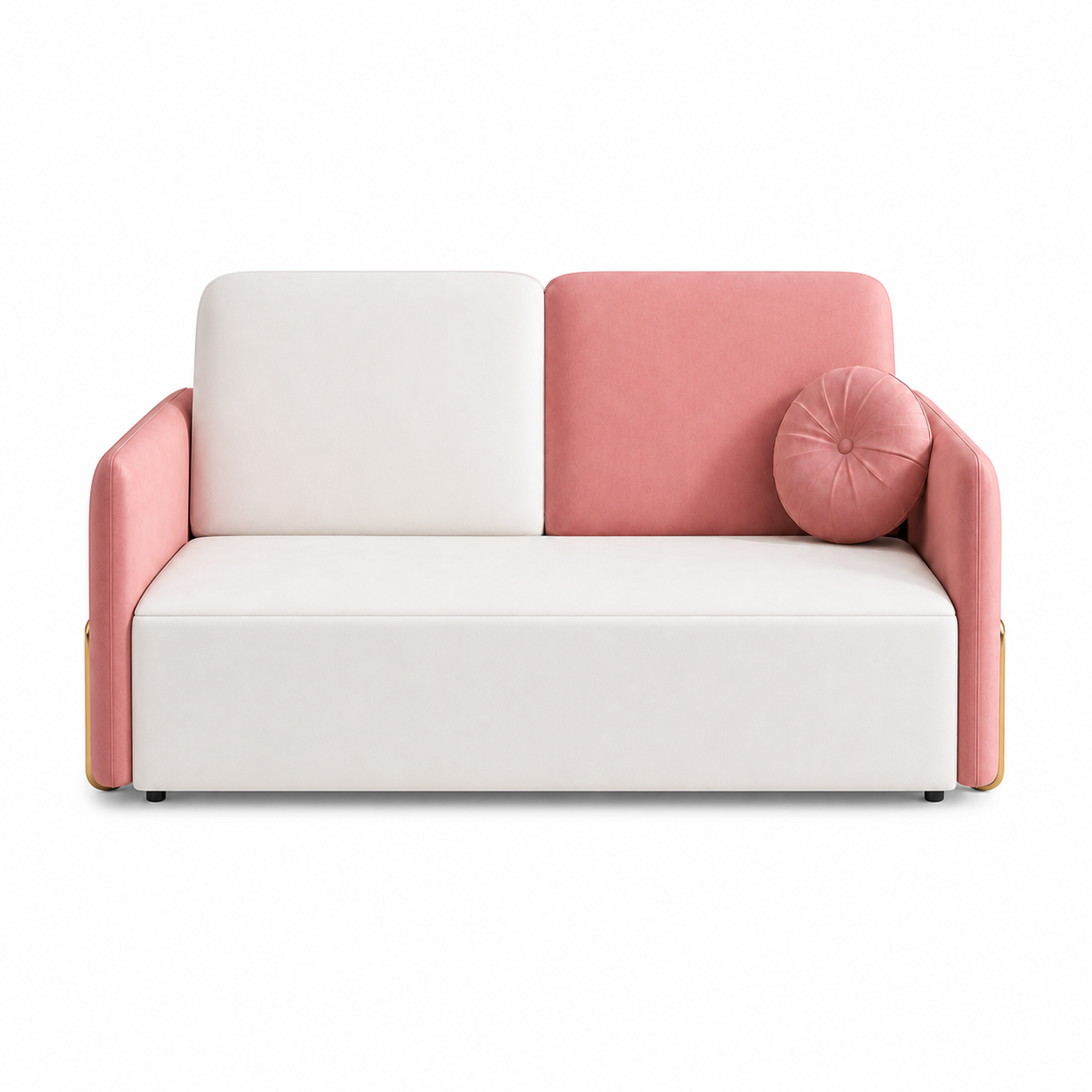 Reyon - Sofa bed, fully closed studio view on a pure-white background