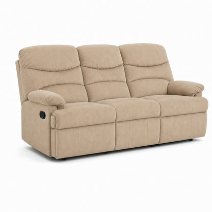 Rhythm Recliner 3 seater beige 02 white