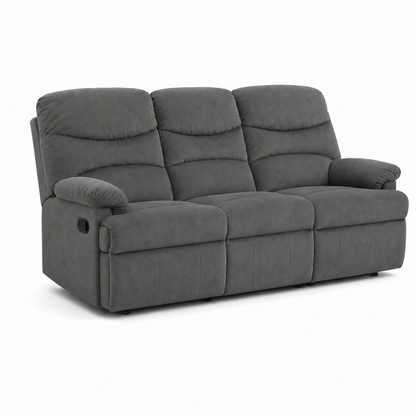 Rhythm Recliner 3 seater grey 02 white