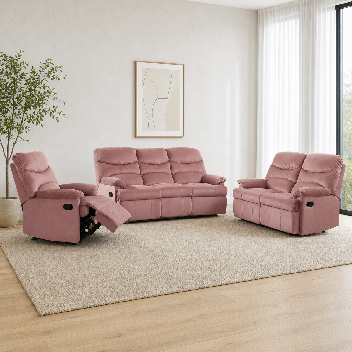 Rhythm Recliner complete configuration in an editorial living room