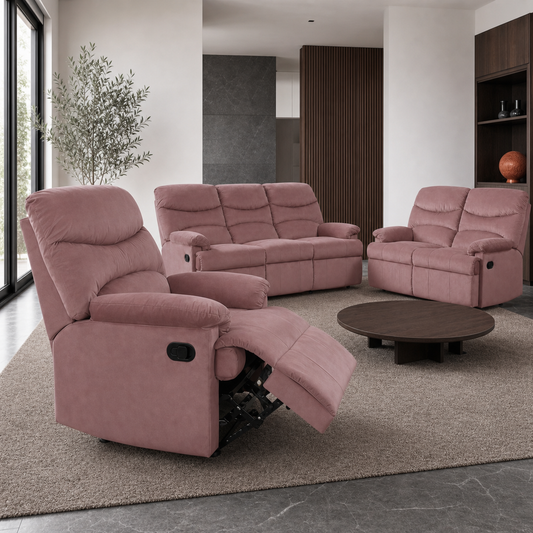 Rhythm Recliner upholstery and reclining detail