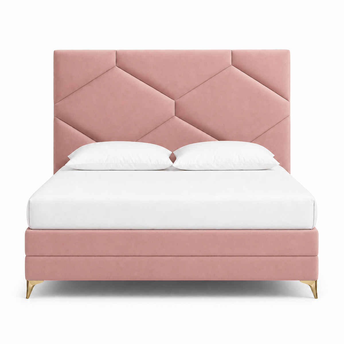 Rilo - Bed Pink plain white background view