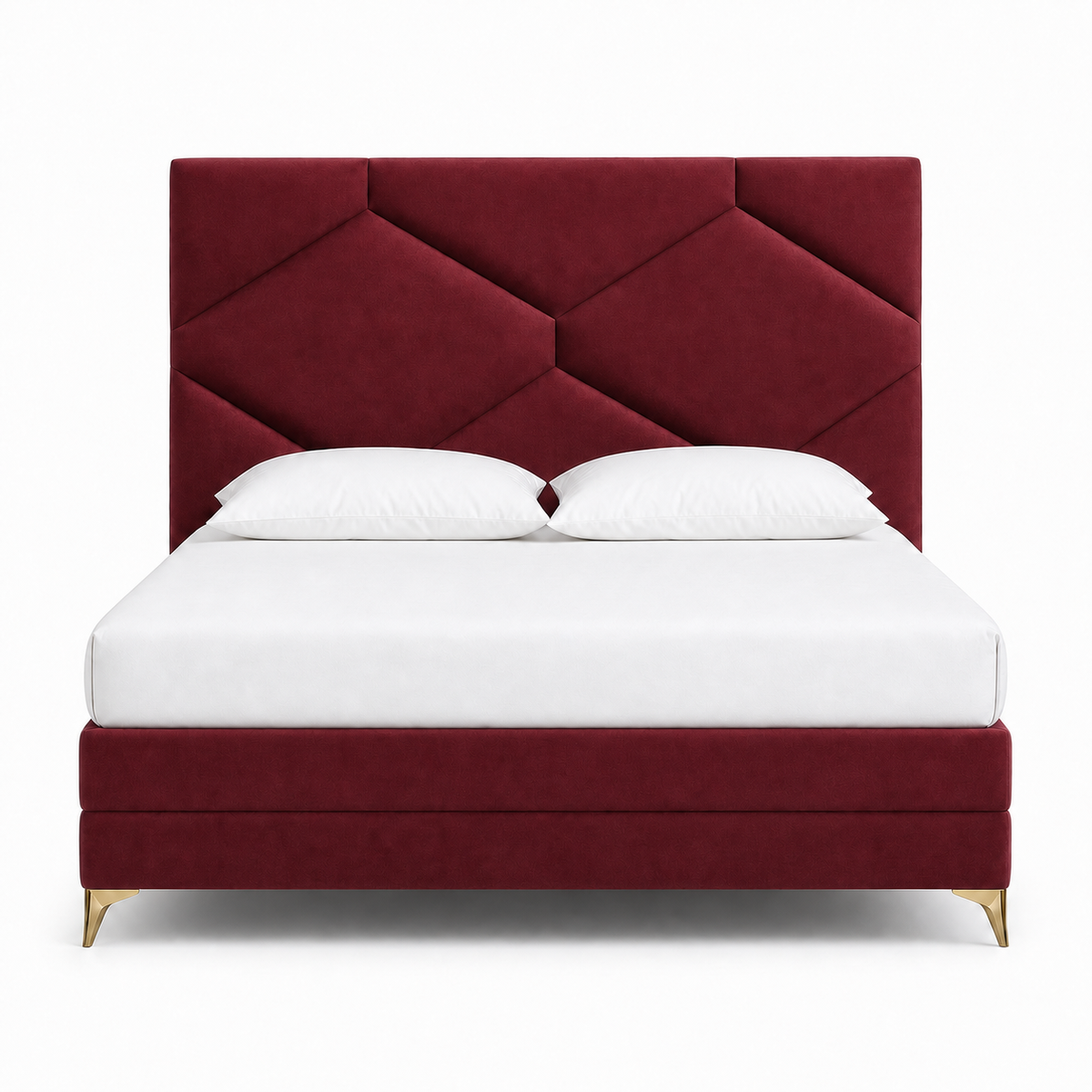 Rilo - Bed Red plain white background view