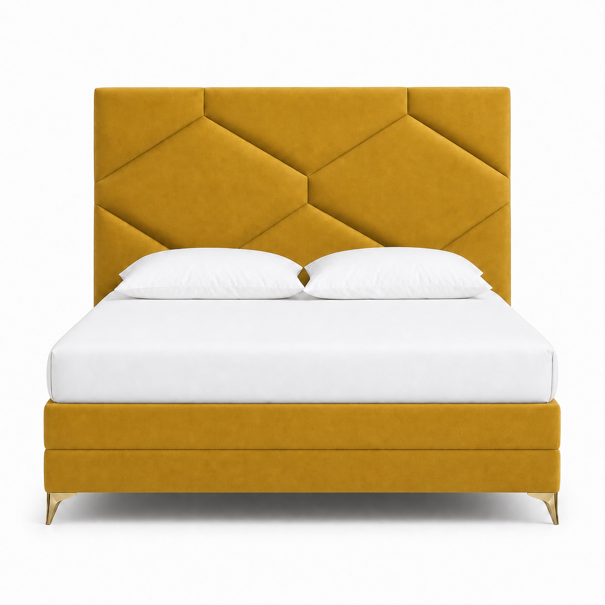 Rilo - Bed Yellow plain white background view