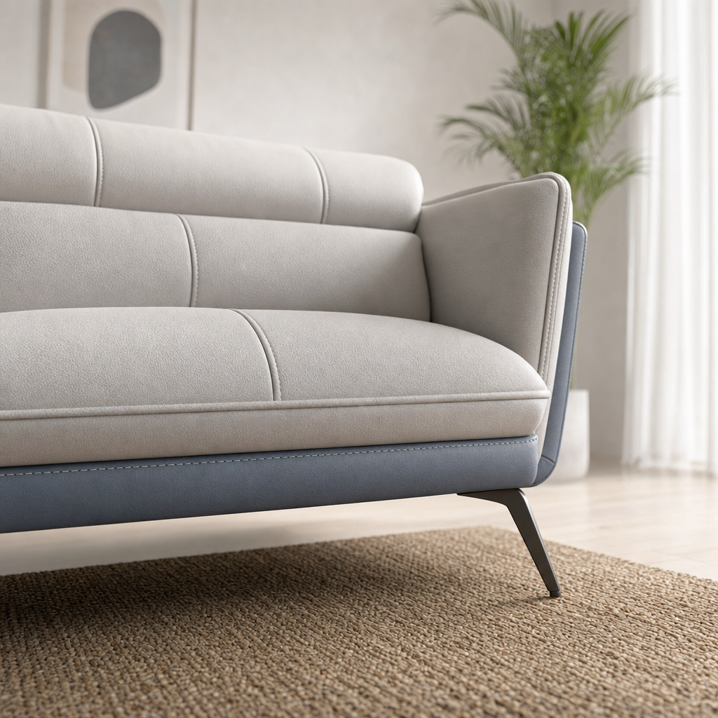Close-up of the Rio - L shape sectional sofa's upholstery and details
