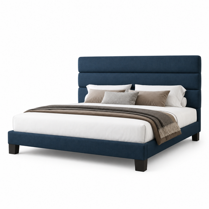Rook - Bed, complete front three-quarter studio bed view