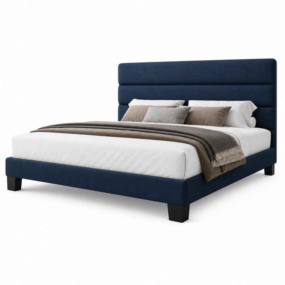 Rook - Bed, complete long-side studio bed view