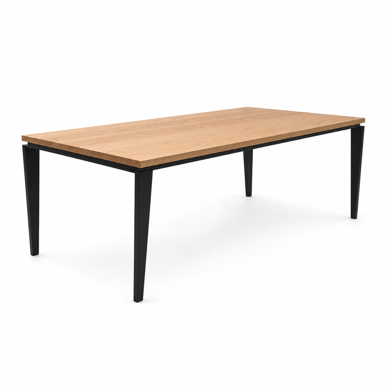 Rune - Wooden Top Dining Table, table-only or source-conservative construction studio view