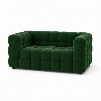 Rust 3+2+1 Sofa Set, 2 seater, green, studio view