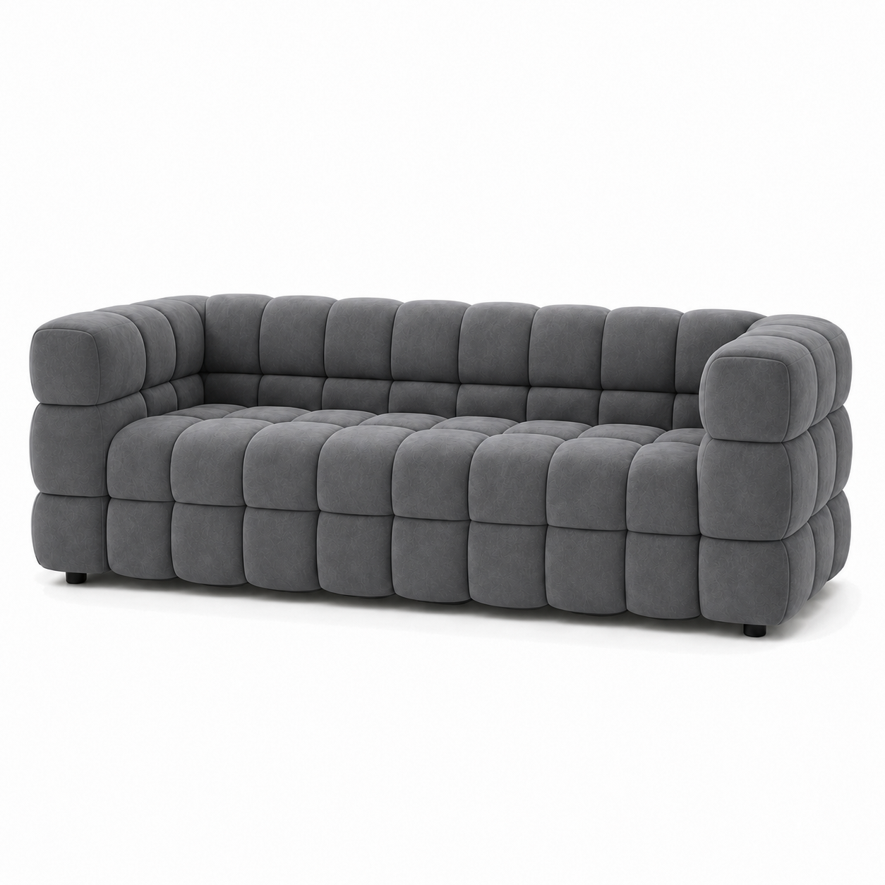 Rust 3+2+1 Sofa Set, 3 seater, grey, studio view