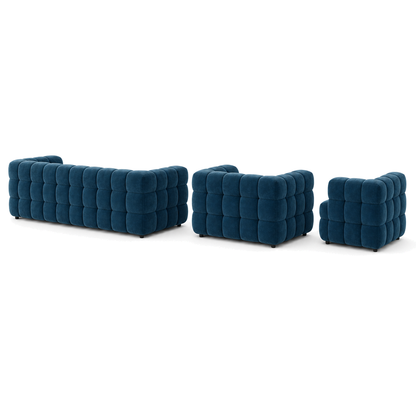 Rust - 3+2+1 Sofa Set, complete 3+2+1 sofa set side studio view