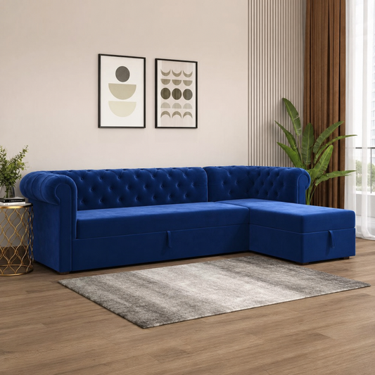 Rylan - Sofa bed, alternate closed sofa view in the identical living room