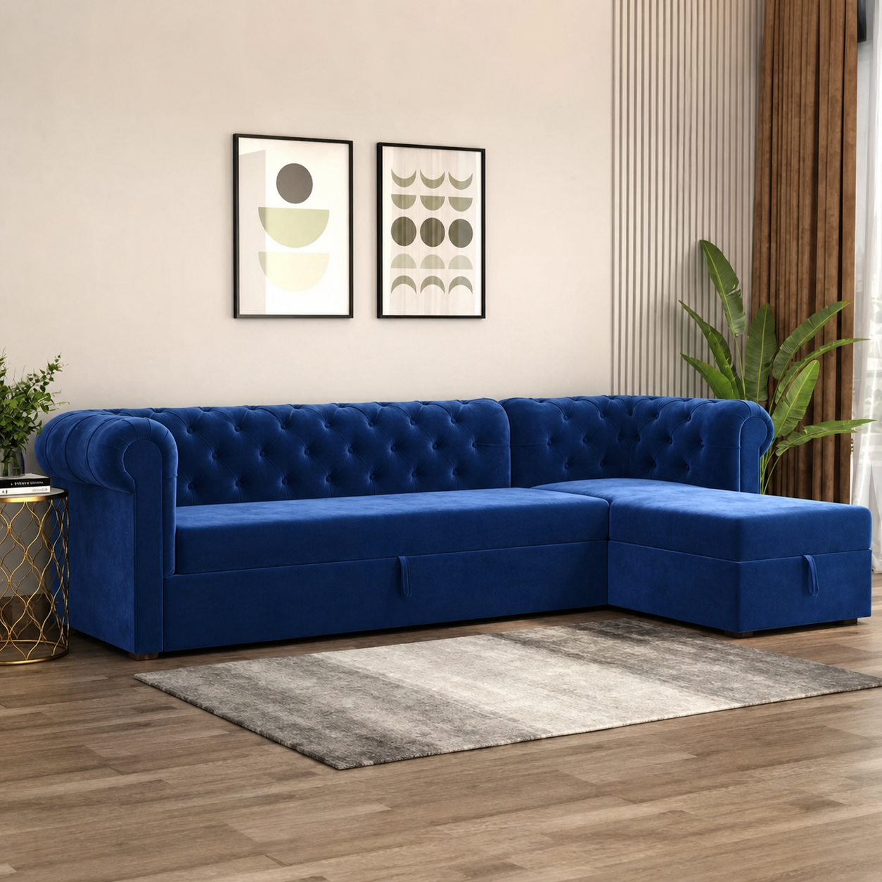 Rylan - Sofa bed, source-proven closed-state construction detail