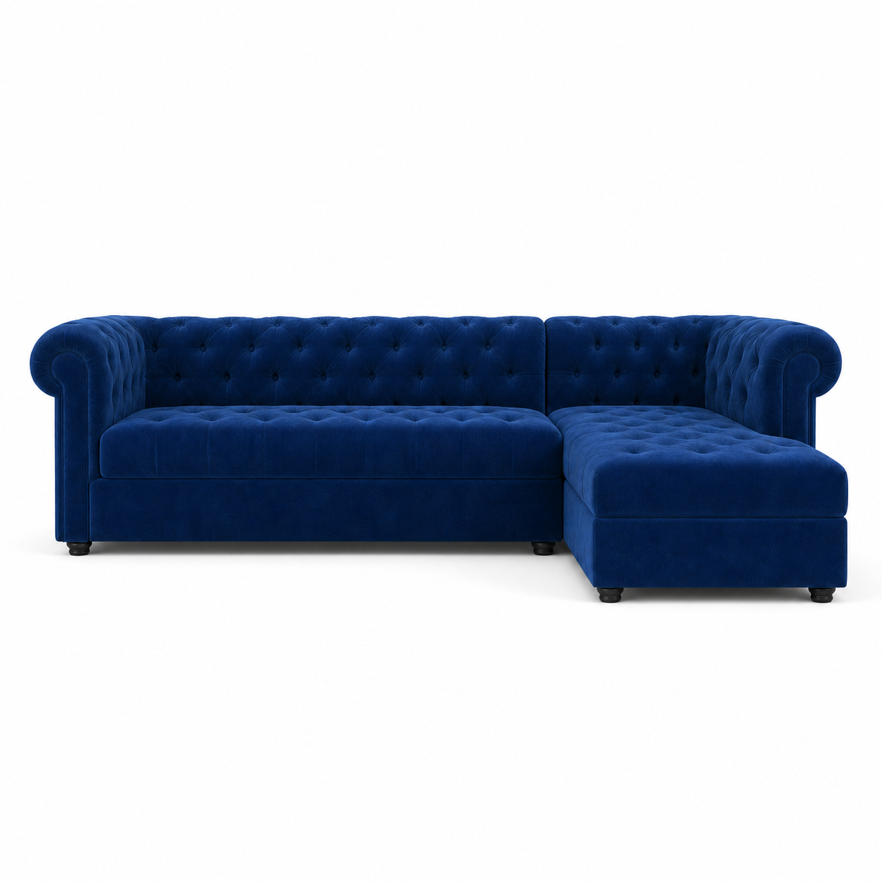 Rylan - Sofa bed, closed sofa front studio view on pure white