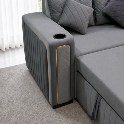Sento - Sofa bed, source-proven open-state construction detail