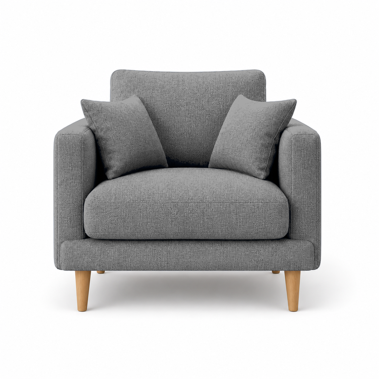 Seren 3+2+1 Sofa Set, 1 seater, grey, studio view