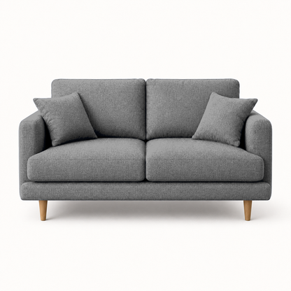 Seren 3+2+1 Sofa Set, 2 seater, grey, studio view