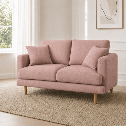 Seren 3+2+1 Sofa Set, 2 seater, pink, detail view