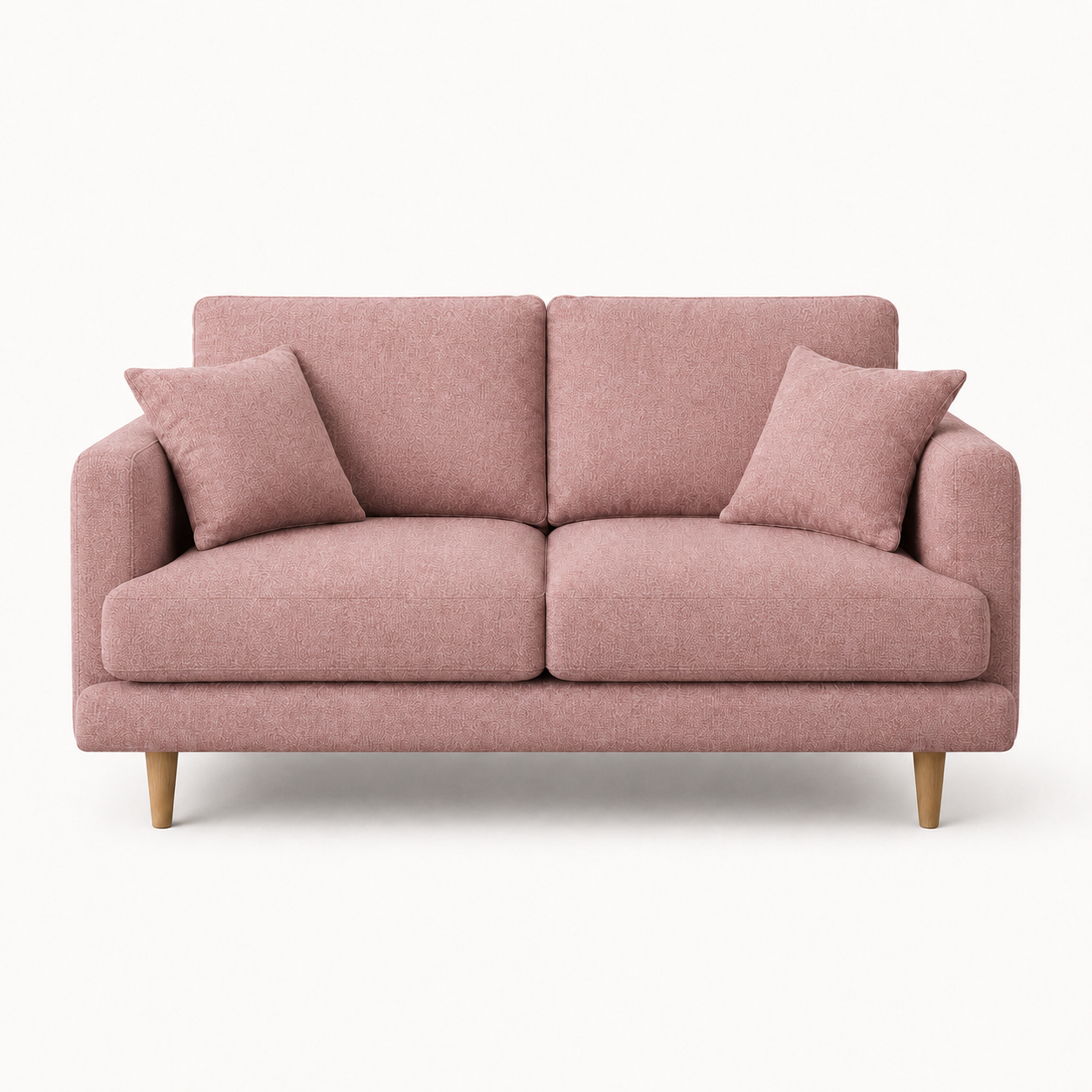 Seren 3+2+1 Sofa Set, 2 seater, pink, studio view