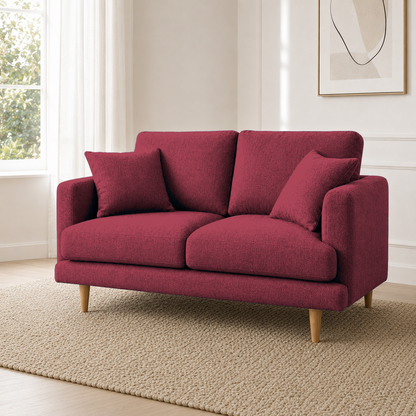 Seren 3+2+1 Sofa Set, 2 seater, red, detail view