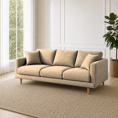 Seren 3+2+1 Sofa Set, 3 seater, beige, room view