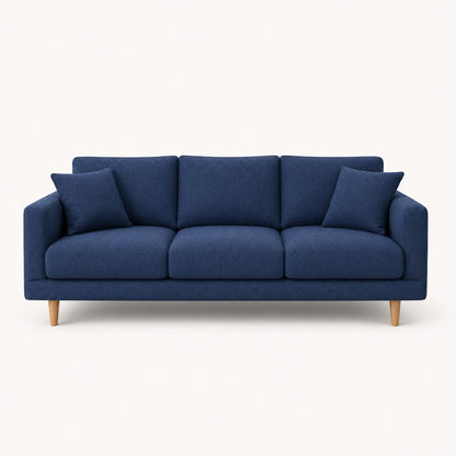 Seren 3+2+1 Sofa Set, 3 seater, blue, studio view