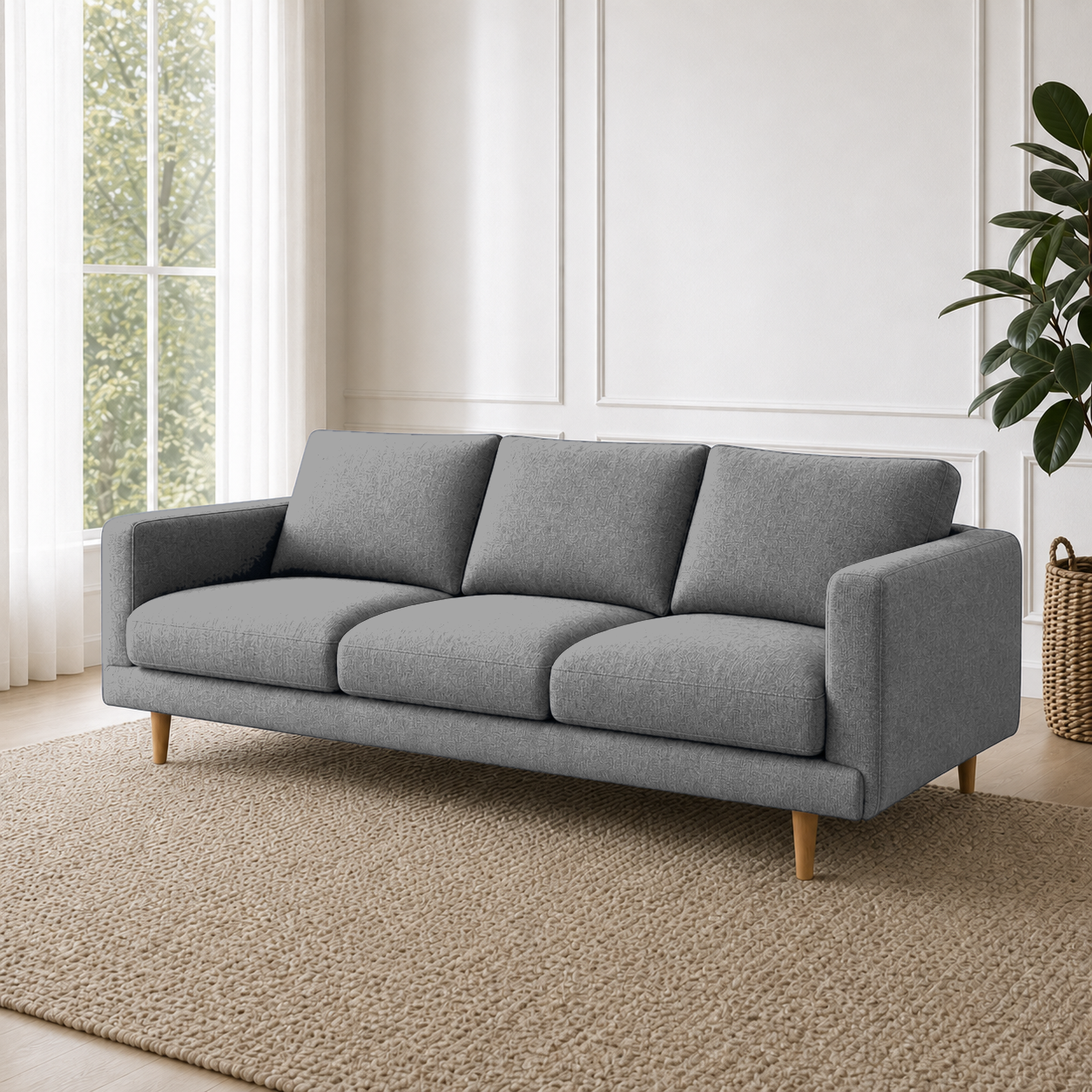 Seren 3+2+1 Sofa Set, 3 seater, grey, detail view