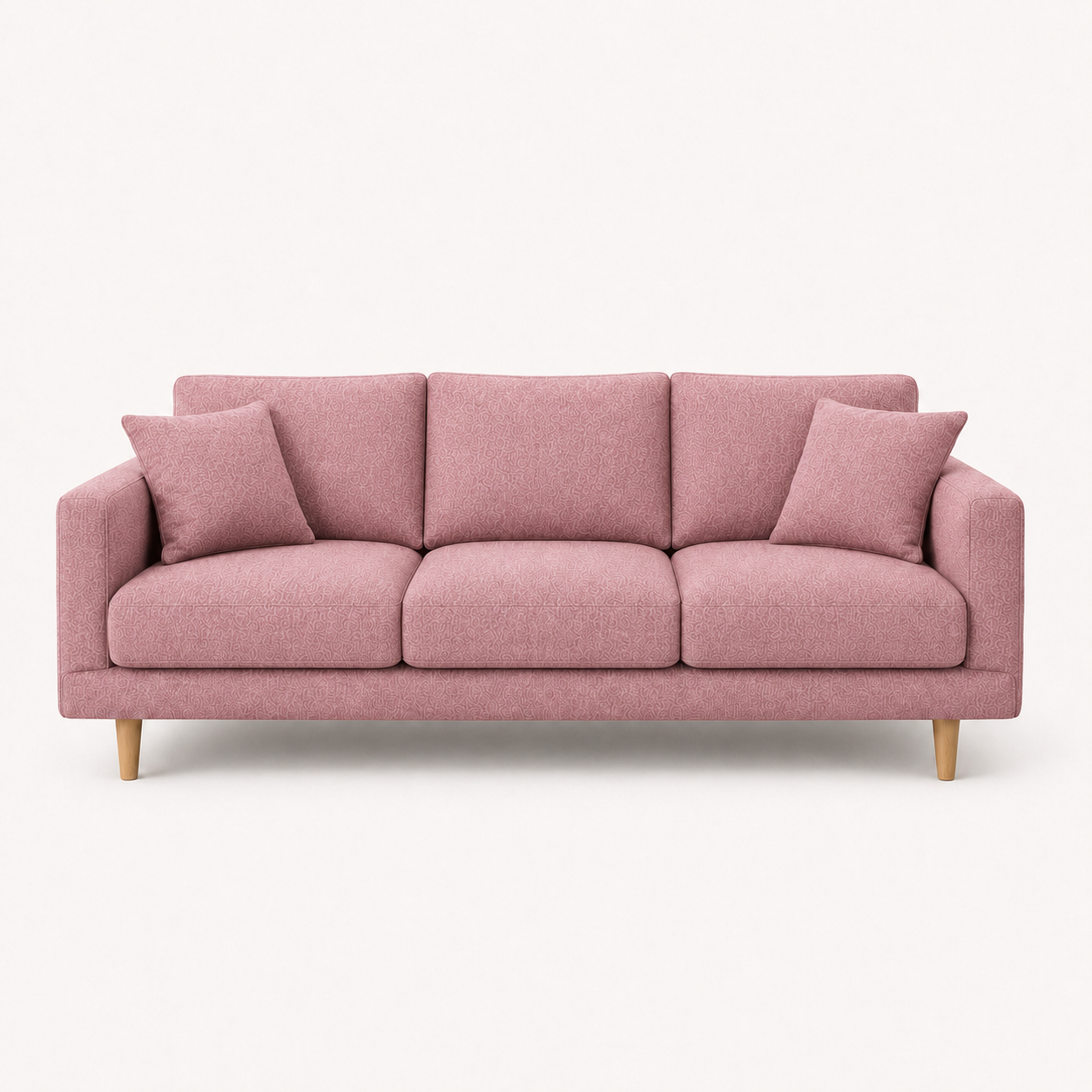 Seren 3+2+1 Sofa Set, 3 seater, pink, studio view