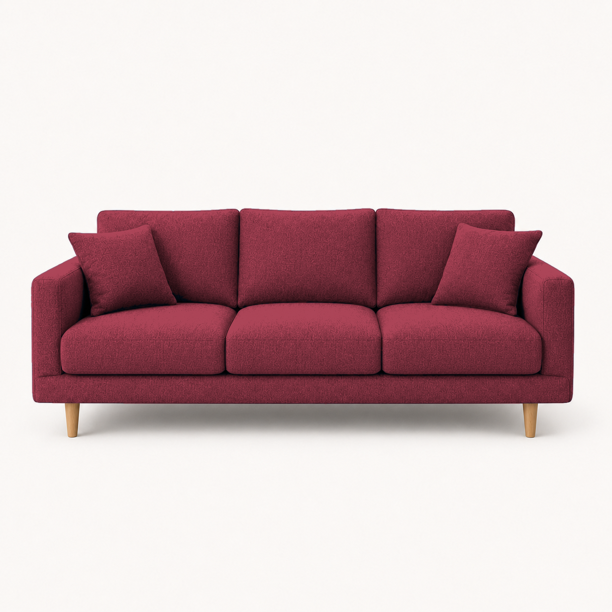 Seren 3+2+1 Sofa Set, 3 seater, red, studio view