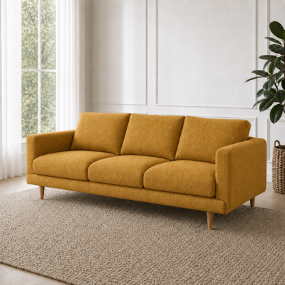 Seren 3+2+1 Sofa Set, 3 seater, yellow, detail view