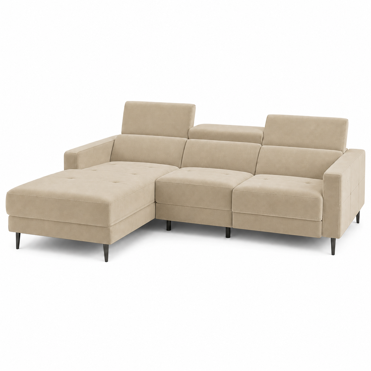 Serene Recliner 3 seater beige 02 white