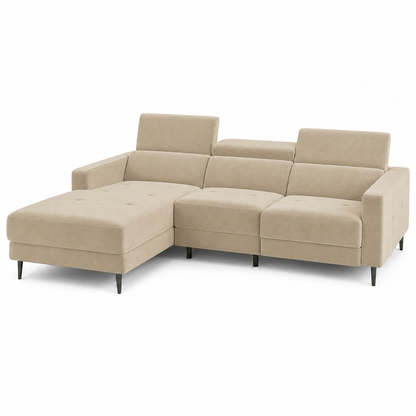 Serene Recliner 3 seater beige 02 white