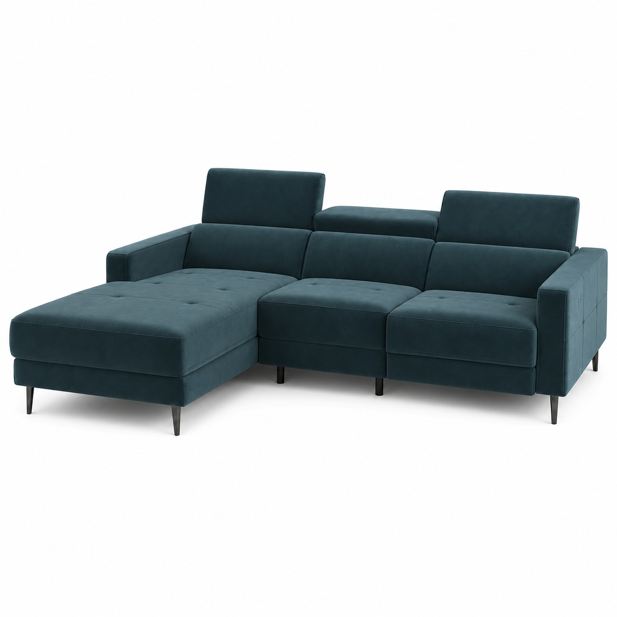 Serene Recliner 3 seater blue 02 white