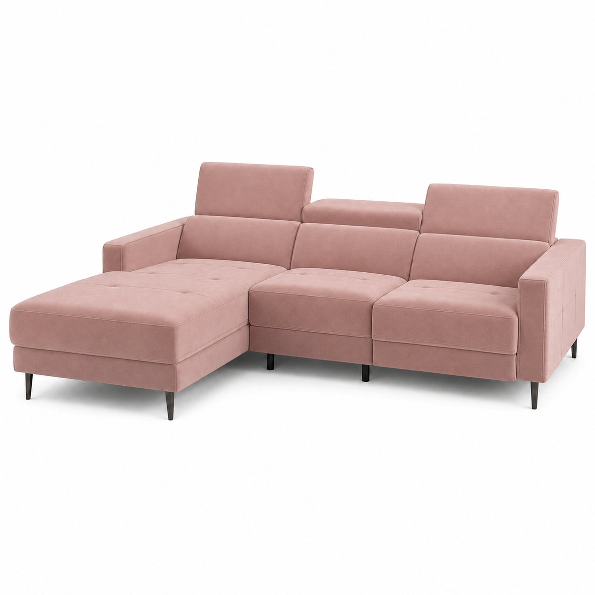 Serene Recliner 3 seater pink 02 white