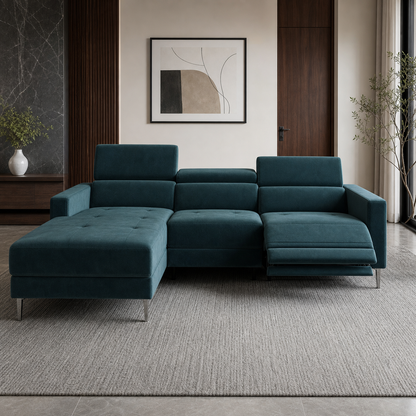 Serene Recliner complete configuration in an editorial living room