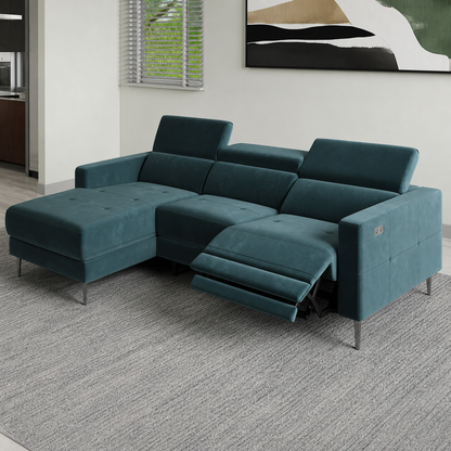 Serene Recliner upholstery and reclining detail