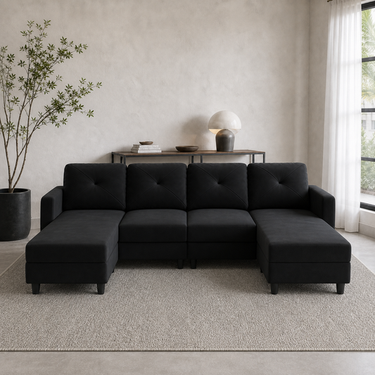 Siran - Sofa bed, fully closed sofa view in the identical living room