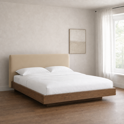 Skye - Bed Beige lifestyle view