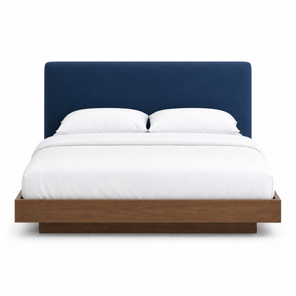 Skye - Bed Blue plain white background view
