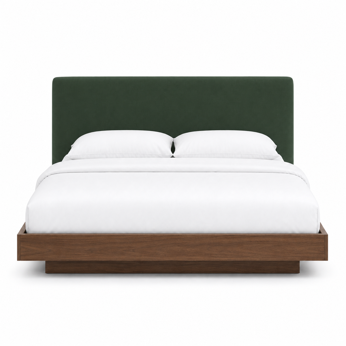 Skye - Bed Green plain white background view