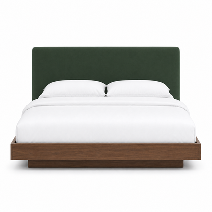 Skye - Bed Green plain white background view
