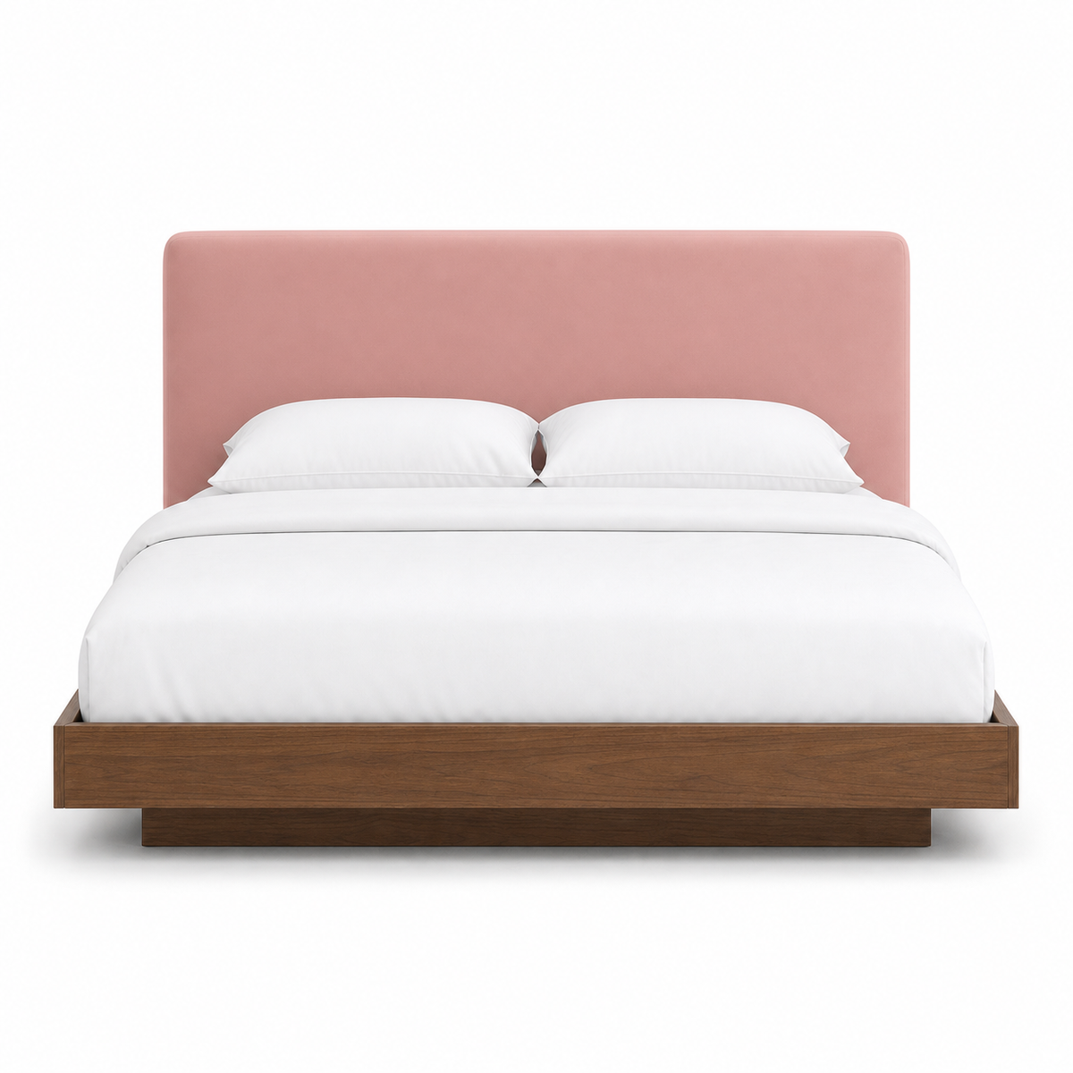 Skye - Bed Pink plain white background view