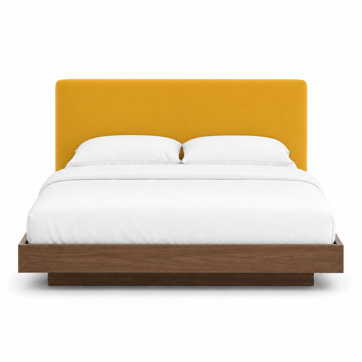 Skye - Bed Yellow plain white background view