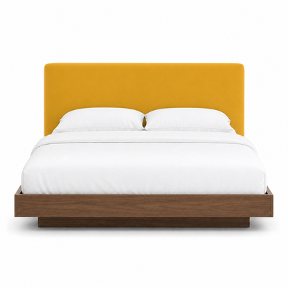 Skye - Bed Yellow plain white background view