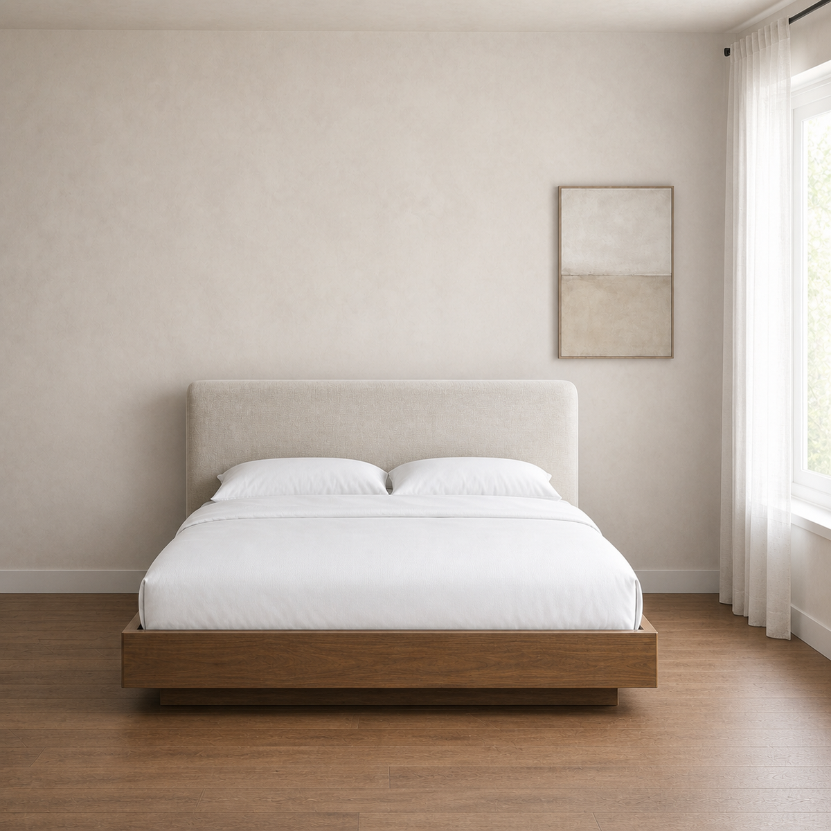 Skye - Bed, complete straight-on bed view