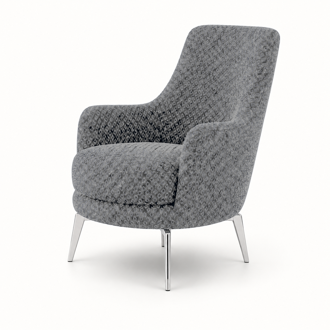 Solis 3+2+1 Sofa Set, 1 seater, grey, studio view
